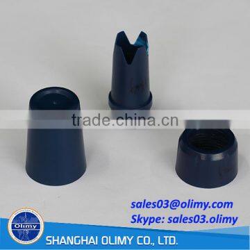 PC injection molding blue cap made by injection machine