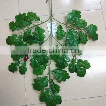 CHY070921 Waterproof decorative outdoor oak tree leave for tree decoration