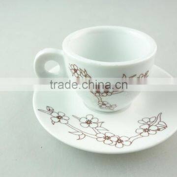 decorated porcelain coffee cup and saucer , cheap cup and saucer for wholesale