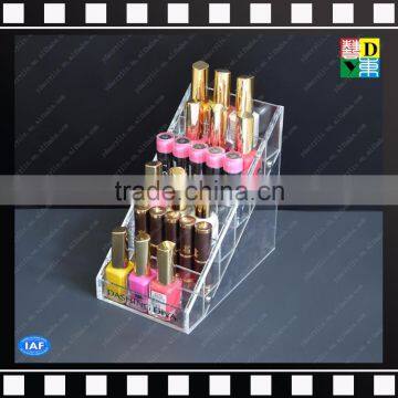 New products clear acrylic nail polish display shelf with 6 tiers