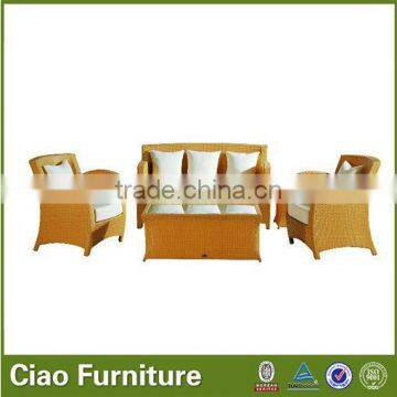 modern rattan leather sofa