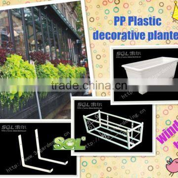 2016 Self Watering Rectangular Planter Box Different Types Flower Pots photo-3