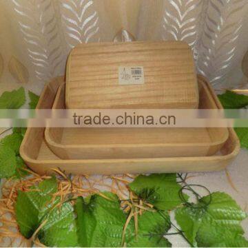 wood serving tray with different size