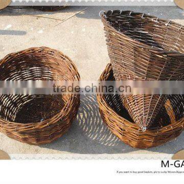 Wicker Flowerpot for Garden Decoration & Willow Flower Basket photo-5