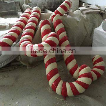 Outdoor fiberglass cane decoration