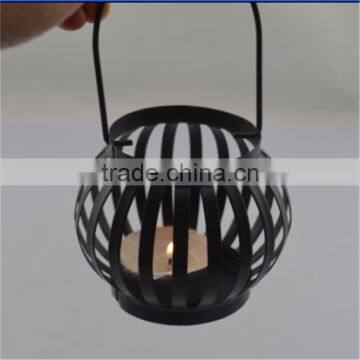 candle glass holders iron lamp