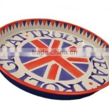 customized design galvanzied tin tray