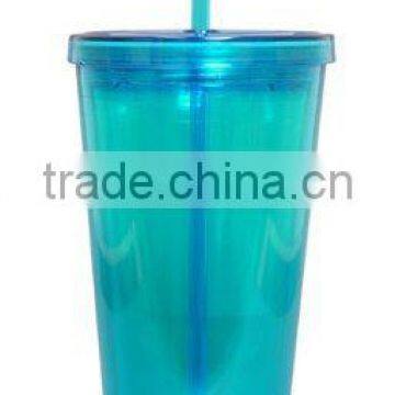 Various Color BPA Free 16oz Double Wall Plastic Tumbler photo-2