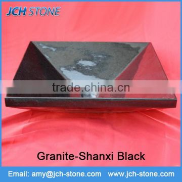 Square wash hand custom granite sink