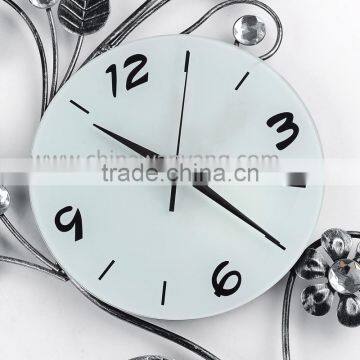 Flower Vintage Metal Wall Clock GZH110 Home Accessories photo-4