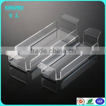 Wholesale Custom Lucite Plastic Rectangle Pop Acrylic Serving Tray Acrylic Condiments Tray