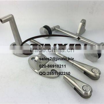 JINXIN High Quality Stainless Steel Glass Canopy Fittings/modern Glass Porch Door Canopy photo-6