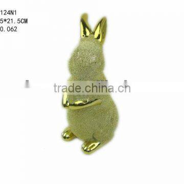 Standing easter electroplating rabbit