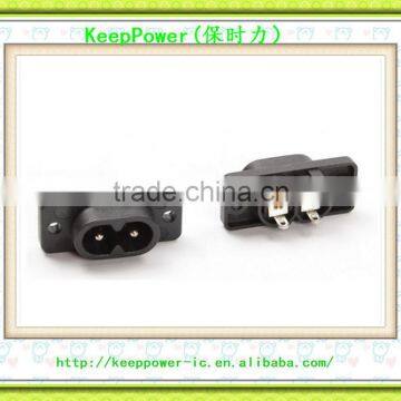 AC power outlet Character socket 8-pin two feet can be welded wire socket power two core NK8-2T4