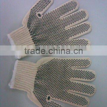 PVC dotted cotton gloves