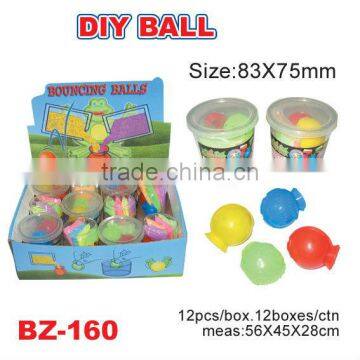 DIY ball,bouncing sand in the ball,Children DIY toys