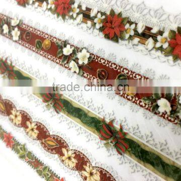 Embroidery Lace Rub-ons Transfer, X'mas Season Transfer Sticker, Decoration Embroidery Lace Transfer With Stick photo-4