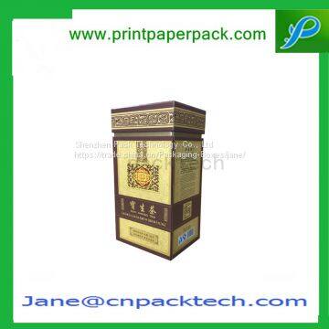 High-end Tea Packaging Box Custom Top and Bottom Box Rigid Set-up Boxes Three Pieces Box Paper Gift Box