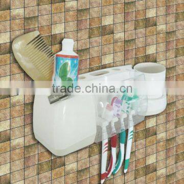 plastic toothbrush holder with cup