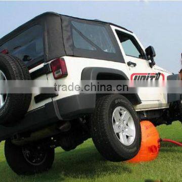 anti-slipping spikes Exhaust air jack / inflatable air jack in China 4x4 field