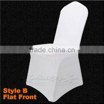 100 PCS Universal White Stretch Polyester Spande Wedding Party Chair Covers for Weddings Banquet Hotel Decoration Decor photo-4