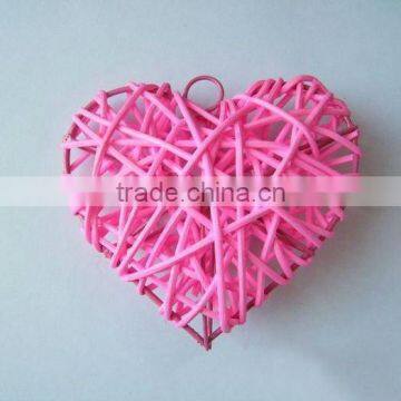 rattan heart home decoration