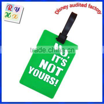 Promotional Wholesale Durable Airplane PVC Luggage Travel Tag photo-5