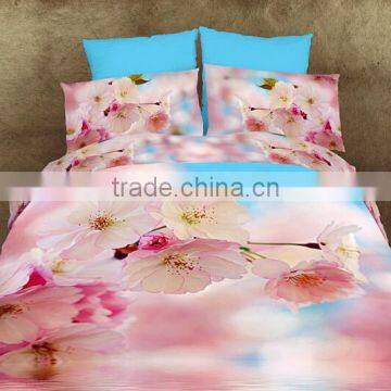 Factory Custom Digital Print New Cotton Fabric Bed Sheet photo-3