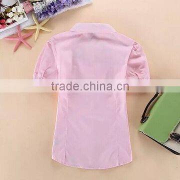Girl's School Uniform Shirt Short Sleeve International School Uniform Summer School Uniform photo-3
