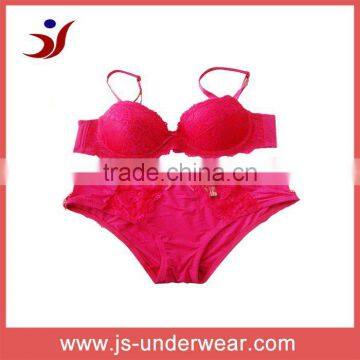 hot sexy women red underwear set lady lace bra and panty