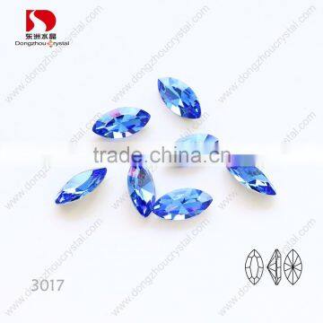 Eco-friendly lead free k9 crystal point back facets fancy stone,loose stone wholesale for jewelry making&accessories decoration