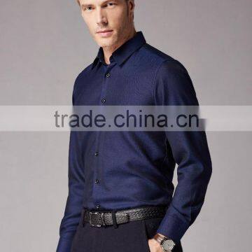 New Design Small Checked Blends Cotton Men Shirt BSL0068 photo-3