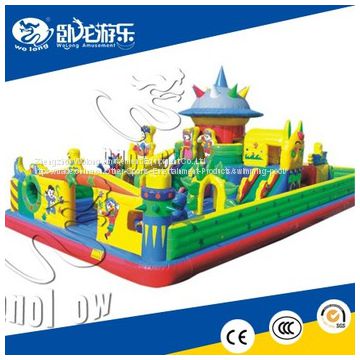 Lovely Wolong Inflatable Slide Castle on Sale