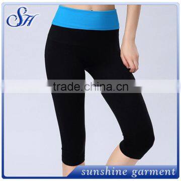 Cropped Trousers Hight Waist Gym Workout Yoga Pants photo-3