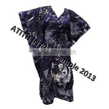 100% Viscose Print Medium VNeck Kaftan photo-6