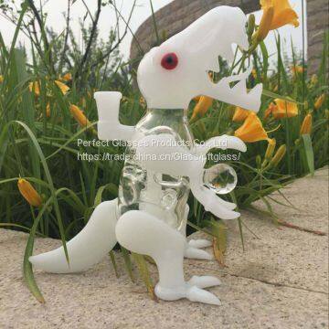 High Quality Glass Bong water pipe Straight pure glass TreePerc glass bongs dinosaur water pipe
