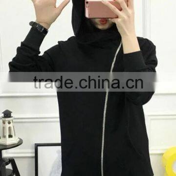 Runwaylover EY1057C Hot Sell 100% Cotton Women's Fashion Hoodies Drawstring Hood Wholesale Women Plain Hoodies