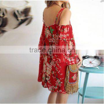 Walson F20005A New Collection Floral Printing Dress for Women photo-3