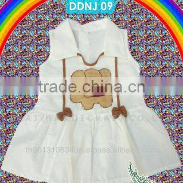 Thai girls cotton children's clothing dress outfit elephant design