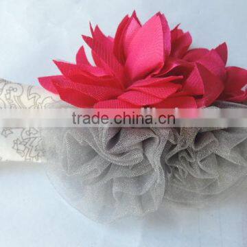 Wholesale Girls Accessories 2016 Cotton Knit Baby Headbands Elastic Besutiful Baby Girl Flower Headbands Boutique Children Bands photo-5