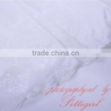 Girls White Summer Dress Flower Girl Skirts photo-5