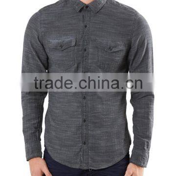 Men's long sleeve vintage 100% cotton shirt