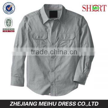 2016 Fancy Design Boy's Long Sleeve Roll up Casual Shirt , Kid Shirt photo-3