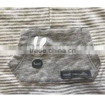 Infants & Toddlers Age Group Baby Hooded Romper and 100% Cotton 100% Cotton Yarn Dye French Terry Baby Jumpsuit photo-4