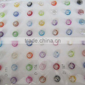 Low Price Decorative Clear Acrylic Crystal Button photo-3