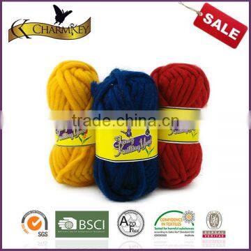 Charmkey Wholesale Hand Knitting Yarn Blend Yarn Thick Acrylic Roving Yarn photo-4