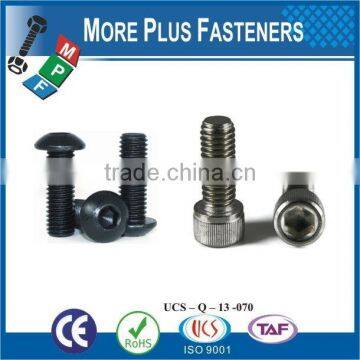 Made in Taiwan 8.8 Grade M8-1.25 x 25mm DIN 912 Hex Drive Class 12.9 Black Oxide Finish Alloy Steel Socket Cap Screw