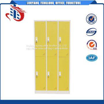 changing room 6 door metal storage lockers luggage student locker metal school locker for student