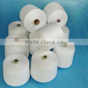 raw white 100% spun polyester sewing thread yarn 30/1 in paper cone