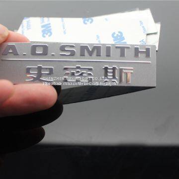 Custom Metal Plates Embossed Brand Logos 3m Labels photo-4